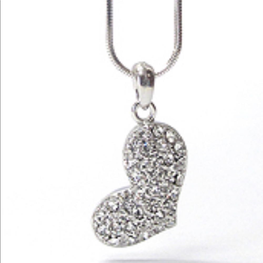 Crystal Heart Pendant Necklace